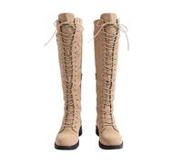 Bottes Femme Hautes Automne Hiver Cowboy Boots Chaude Chaussures | Plis Marqués, Semelle Stable, Coupe Élancée, Confort Agréable, avec Jeans, Jupes, Robes et Manteaux, Confortables, Western