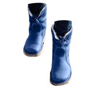 Bottes Femme Hiver Chaudes en Cuir Simili, Bottines Classiques à Lacets, Confortables et Antidérapantes, Idéales pour l'Automne et les Jours Froids, Casual & Élégant pour Sorties et Vie Quotidienne