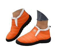 Bottes Femme Hiver Chaudes en Doudoune, Bottines Femme Confortables avec Fourrure Intérieure, Chaussures d'Hiver Anti-Dérapantes Semelle Souple pour Femmes, Style Casual Chaussons Bottes pour Loisirs