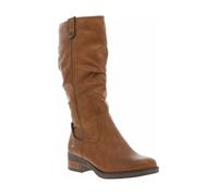 Bottes Femme - MUSTANG - Cognac - Haute - Talon Plat - Doublure Chaude 38