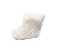 Bottes Femme Plates Noël Peluche Bottes Courtes Chaude Légères Confortable Tendances Boots Chaussures Décontractée pour l'intérieur et l'extérieur Automne Et Hiver 36