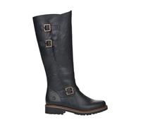 Bottes femme - REMONTE - R6590 - Cuir noir - Talon large 3.5cm - Fermeture à zip 37