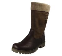 Bottes Femme Rieker À Zip Mi-Mollet Doublées En Fleece Imperméables - 78585