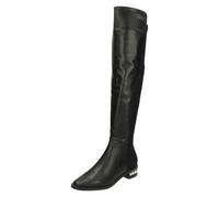 Femmes Spot On Sur le Genou Haut Jambe Bottes
