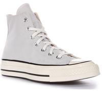 Bottes Femmes Converse A06526C Chuck 70 Vintage Hi Top En Gris Clair UK 4 - 7