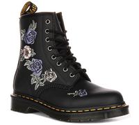 Bottes Femmes Dr Martens 1460 Vonda Genix Floral Nappa Noires Fleurs UK 3 - 8