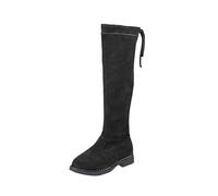 Bottes Femmes Genou Haute Confortable Cuissarde Tirer Sur Automne Temps Hiver Boots Vintage Cowboy Bottes Marche Classique Western Chaussures Botte Montantes Hipster Club Fête Escarpins Haute