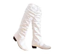 Bottes Femmes Imperméables Confortables pour Automne et Hiver - Vintage Cowboy et Classique Western Chaussures