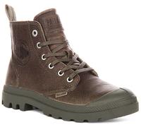 Bottes Femmes Palladium Pampa Hi Zip Lt Isolées Grain En Vert Tamisé EU 37-47