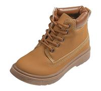 Bottes Fille 35 - De Filles Polyvalentes Solides d'hiver Nouvelles Courtes Britanniques pour Enfants À La Mode (Brown 20)