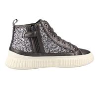 Geox J Laquinny Girl Basket, Argent DK, 33 EU