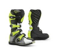 Bottes Forma Off-Road Motocross MX GRAVITY Gris Blanc Jaune-Fluo