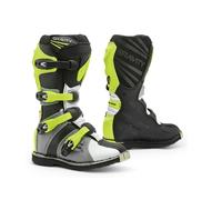 Bottes Forma Off-Road Motocross MX GRAVITY Gris Blanc Jaune-Fluo