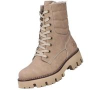 Bottes fourrées femme Beige - RIEKER - Y3330-20 - Plateau - Zip - Moyenne 40