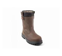 Gaston Mille Bottes fourrées KAMA S3 CI en cuir marron avec embout et semelle acier RAMA3N