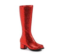 Bottes Go Go Go en Cuir Verni Rouge, Rouge, 38 EU