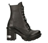 Bottes Gothiques Nouvelle Rock NEOTYRE07X-S1 En Cuir Noir Chaussures De Motard