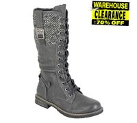 Bottes Hautes À Glissière En Mousse Mémoire Pour Femmes Cipriata Gabriela Grises