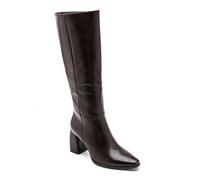 Bottes hautes à talon bloc effet enrobé noir - Chaussures élégantes et modernes pour femmes Adoptez un style affirmé avec des bottes talon carré, vaniteux dans un ultra chic défavorable. Leur ligne ép