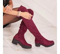 Bottes hautes avec talons - Élégance et confort quotidiens Tout est question de modernité et de modernité. Leur tige haute extensibilité par faitement la jambe pour un effet seconde peau, tout en offr