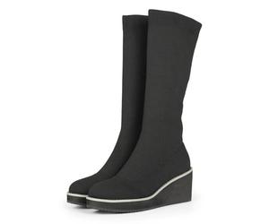 BOTTES HAUTES DE TYPE CHAUSSETTE À TALON COMPENSÉ PERINTON