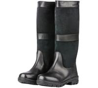 Bottes Hautes Dublin Danman pour Femmes - Cuir Noir - Ajustement à Lacets - Confortable et Respirant 42