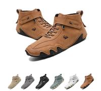 Bottes hautes en cuir italien faites à la main, chaussures Beck imperméables, chaussures d'extérieur légères et antidérapantes for hommes for la randonnée, le camping et la conduite, bottes Chukka mon