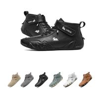 Bottes hautes en cuir italien faites à la main, chaussures Beck imperméables, chaussures d'extérieur légères et antidérapantes for hommes for la randonnée, le camping et la conduite, bottes Chukka mon