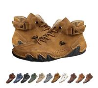 Bottes hautes en daim faites à la main en Italie, Beck Shoes Baskets décontractées légères et imperméables for hommes, chaussures pieds nus for hommes for la randonnée et la conduite, bottes Chukka(br