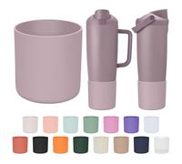 Bottes hautes en silicone compatibles avec les bouteilles et gobelets Owala FreeSip Sway de 887 ml et 1200 ml, grande housse de protection antidérapante pour gobelet et bouteille Freesip Sway