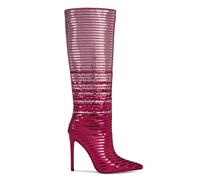 Bottes hautes glamour à talons et ornées de strass Rehaussez votre tenue de soirée avec ces bottes en strass éblouissantes qui allient style audacieux et élégance luxueuse.EUR36,EUR37,EUR38,EUR39,EUR4