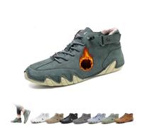 Bottes Hautes Italiennes Faites À la Main Chaussures D'extérieur Unisexes Minimalistes Beck Respirantes Antidérapantes Décontractées Pieds Nus for la Marche la Randonnée la Conduite Bottes Baskets(Gre