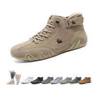 Bottes Hautes Italiennes Faites À la Main Chaussures D'extérieur Unisexes Minimalistes Beck Respirantes Antidérapantes Décontractées Pieds Nus for la Marche la Randonnée la Conduite Bottes Baskets(Kak