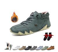 Bottes Hautes Italiennes Faites À la Main Chaussures D'extérieur Unisexes Minimalistes Beck Respirantes Antidérapantes Décontractées Pieds Nus for la Marche la Randonnée la Conduite Bottes Baskets(Gre