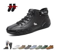 Bottes Hautes Italiennes Faites À la Main Chaussures D'extérieur Unisexes Minimalistes Beck Respirantes Antidérapantes Décontractées Pieds Nus for la Marche la Randonnée la Conduite Bottes Baskets(Noi