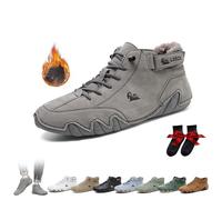 Bottes Hautes Italiennes Faites À la Main Chaussures D'extérieur Unisexes Minimalistes Beck Respirantes Antidérapantes Décontractées Pieds Nus for la Marche la Randonnée la Conduite Bottes Baskets(Gra