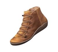 Bottes Hautes Pour Femme, Confortables, Chaudes, Bout Rond, Demi-Hauteur, Fermeture Éclair, Talon Épais, Chaussures Pour Mariage, Danse En Plein Air, Bottes D'Hiver Bottines Plates Marron 39