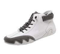 Bottes hautes unisexes faites à la main en cuir souple, chaussures d'extérieur minimalistes décontractées respirantes et antidérapantes, légères et confortables, bottes de randonnée, de conduite