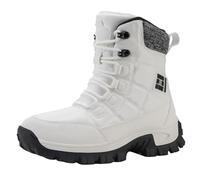 Bottes Hiver-Bottes de Neige d'hiver pour Femmes et Couples Chaussure Isolante rembourrée en Coton Chaud et Confort Durable pour activités Hivernales (White- 40)