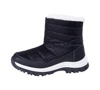 Bottes Hiver Femme Imperméables Doublure Fourrure Douce Bottes Hiver Imperméables avec Doublure Fourrure Douce, Protection Thermique pour Neige et Pluie