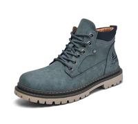 Bottes Hiver Homme,Bottes De Neige Homme,Catégorie Chaussures pour Hommes - Bottes Professionnelles - Bottines Montantes Automne - Style Britannique (Green, 47)