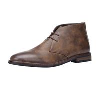 Bottes Homme Cuir Véritable Classiques Confortables Décontractées Élégantes Cirage Résistantes à l'eau Mocassin Conception pour Cadeau (Coffee, 45)