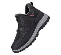 Bottes Homme Hiver Antidérapante À Semelle Épaisse - À Bout Ronde Bottes De Securite Homme Chaussures De Sport Et D'extérieur Léger Bottes De Neige Avec Fourrée Chaude Confortable Boots Alpinisme