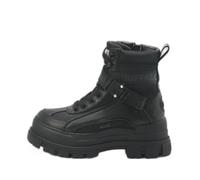 Bottes homme nappa vegan Buffalo Aspha Com1 - noir - 42 - boucle style rock - semelle épaisse 41