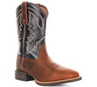 Bottes Hommes Ariat Hybrid Ranchwrk Imperméables Mi-Mollet Marron Bleu EU 41-46