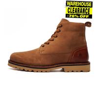 Bottes Hush Puppies Maguire Mode Casual Designer En Daim Cuir À Mi-Mollet Tan