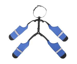 Bottes imperméables pour chiens avec bretelles Protéger les pattes - Anti-dérapant Protections pour chiots saisons Anti-salissures - Pour les promenades en jardin en plein air Planchers chauds Sel de