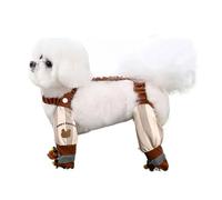 Bottes imperméables pour Chiens Bottes de Pluie avec Bretelles, Chaussures antidérapantes pour protéger Les Pattes des Chiens de Petite et Moyenne Taille Lors des promenades et des randonnées S