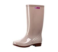 Bottes imperméables pour Femme Botte Jardin Pratiques Résistantes en Caoutchouc Confort Pieds Larges Légère Protectrice De Travail