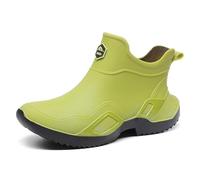 Bottes imperméables pour Femme Caoutchouc Chelsea Bottines Antidérapant Anti-Pluie Sécurité Résistante Confort Pieds Larges Jardinage Polyvalentes Chaussures